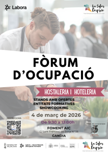 Gandia acollirà el Fòrum d’Ocupació d’Hostaleria i Hoteleria el pròxim 4 de març